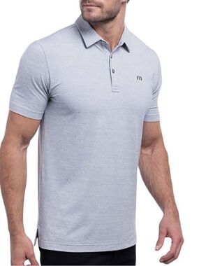 Travis Mathew Light Grey Men's Polo - Breathable Performance